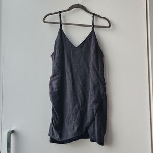 Urban Outfitters Faux Wrap Tulip Cotton Linen Dress